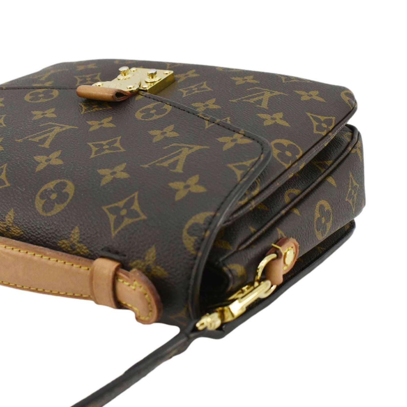 LOUIS VUITTON Metis Pochette Monogram Canvas Crossbody Bag Brown