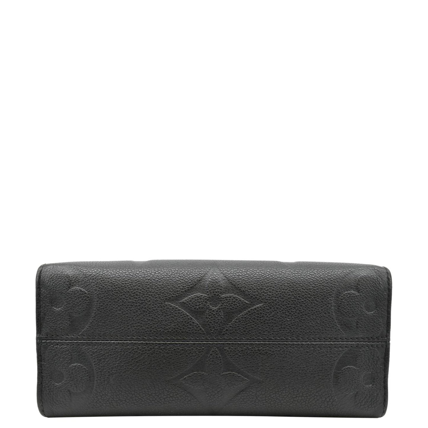 LOUIS VUITTON Onthego PM Monogram Empreinte Leather Tote Shoulder Bag Black