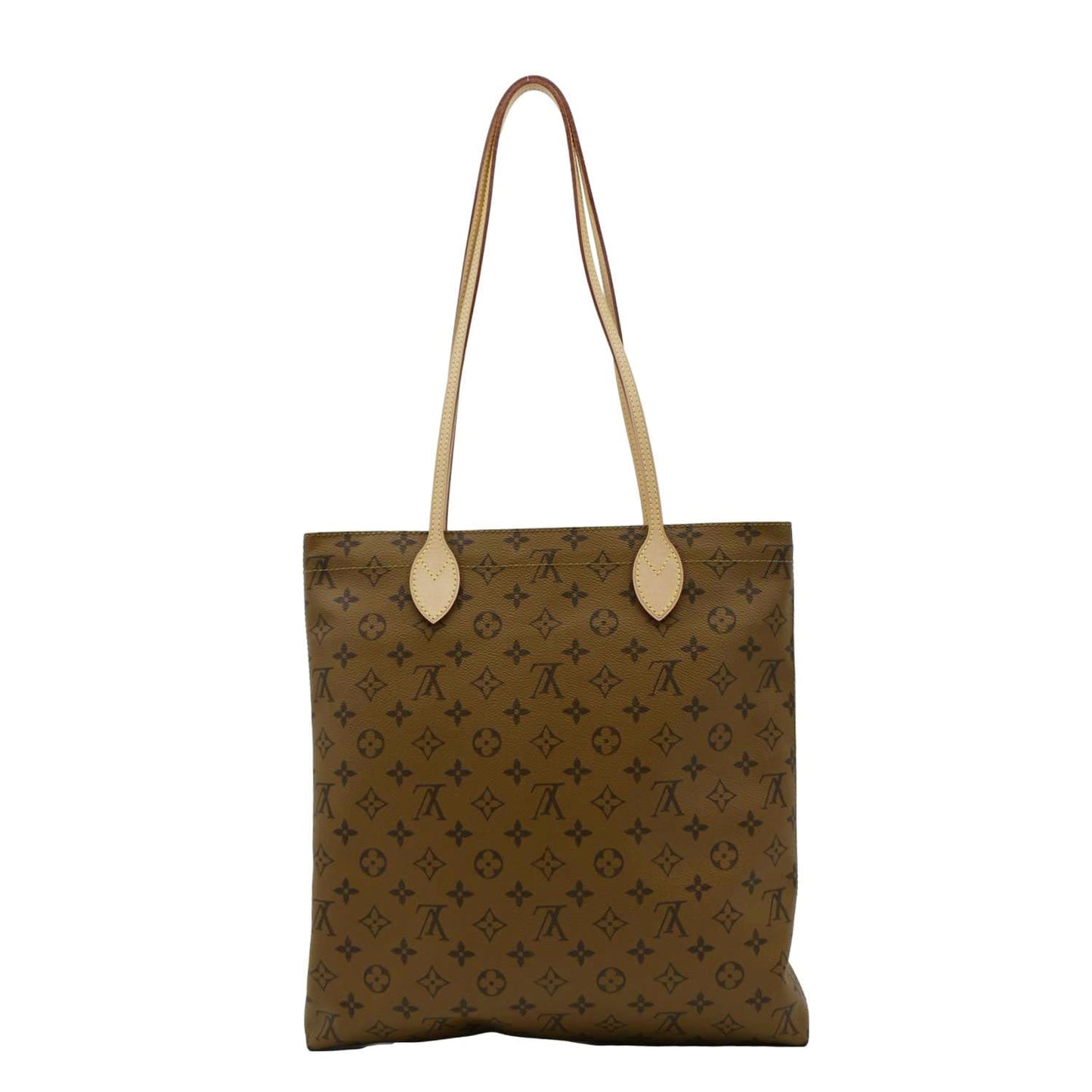 LOUIS VUITTON Carry It Monogram Reverse Canvas Tote  Bag Brown