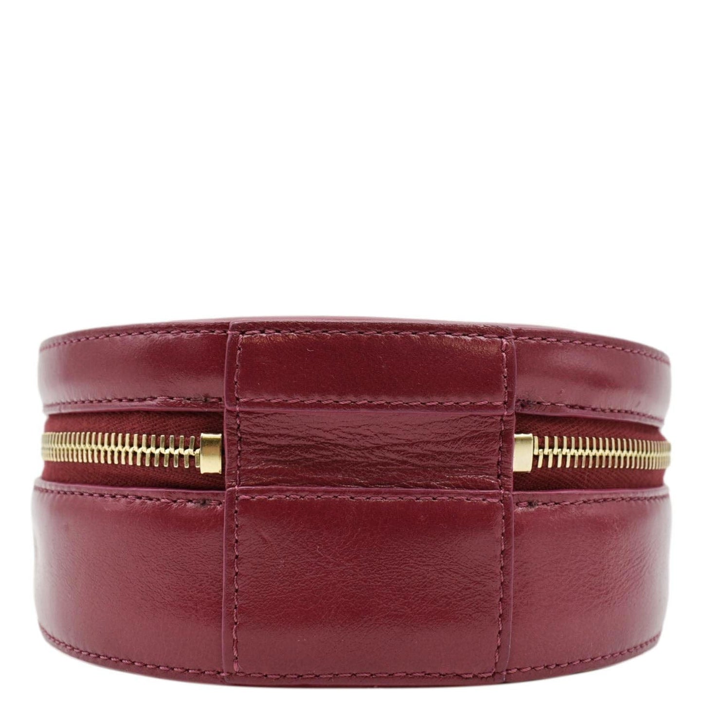 CHANEL Round As Earth Leather Crossbody Bag Fuchsia