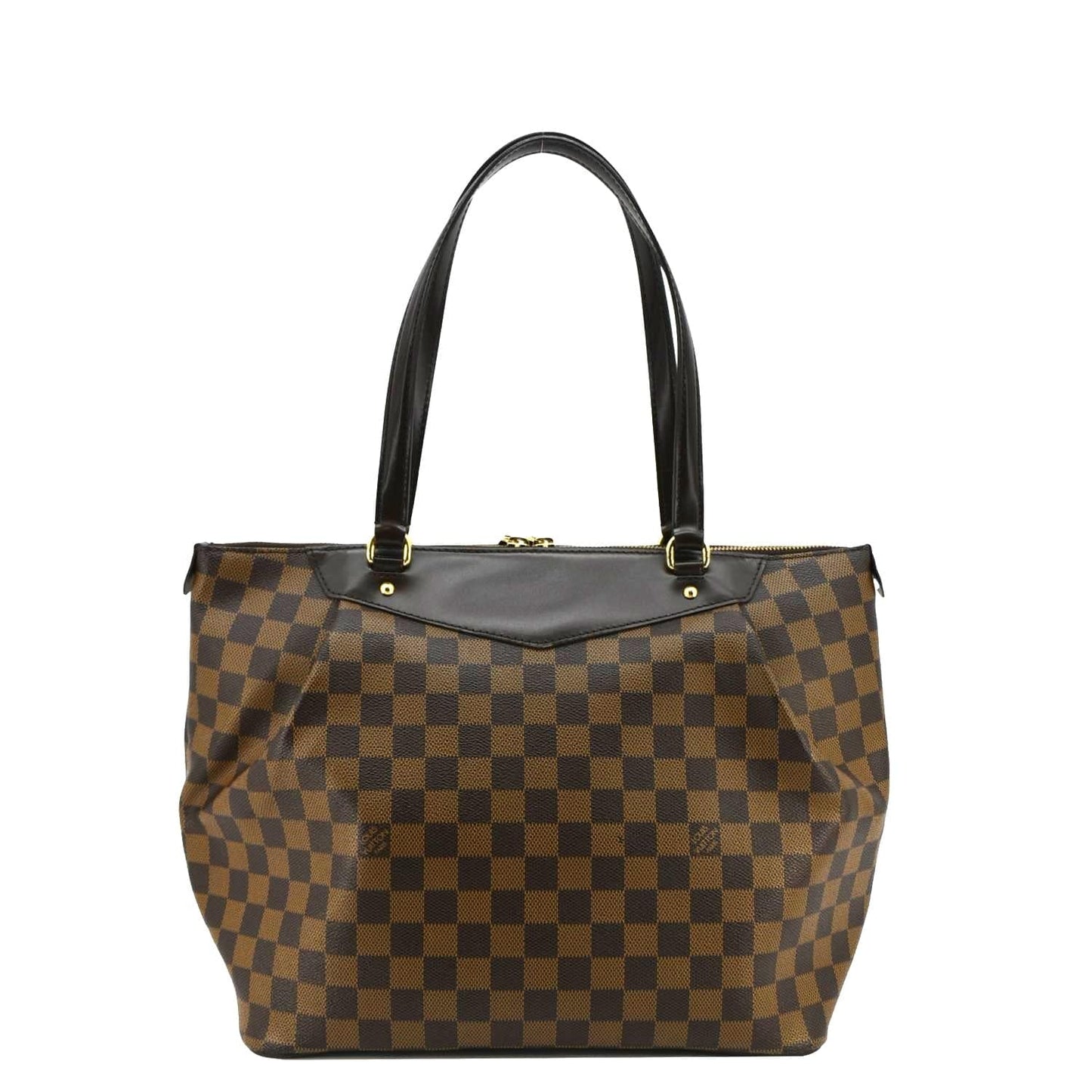LOUIS VUITTON Westminster GM Damier Ebene Tote Shoulder Bag Brown
