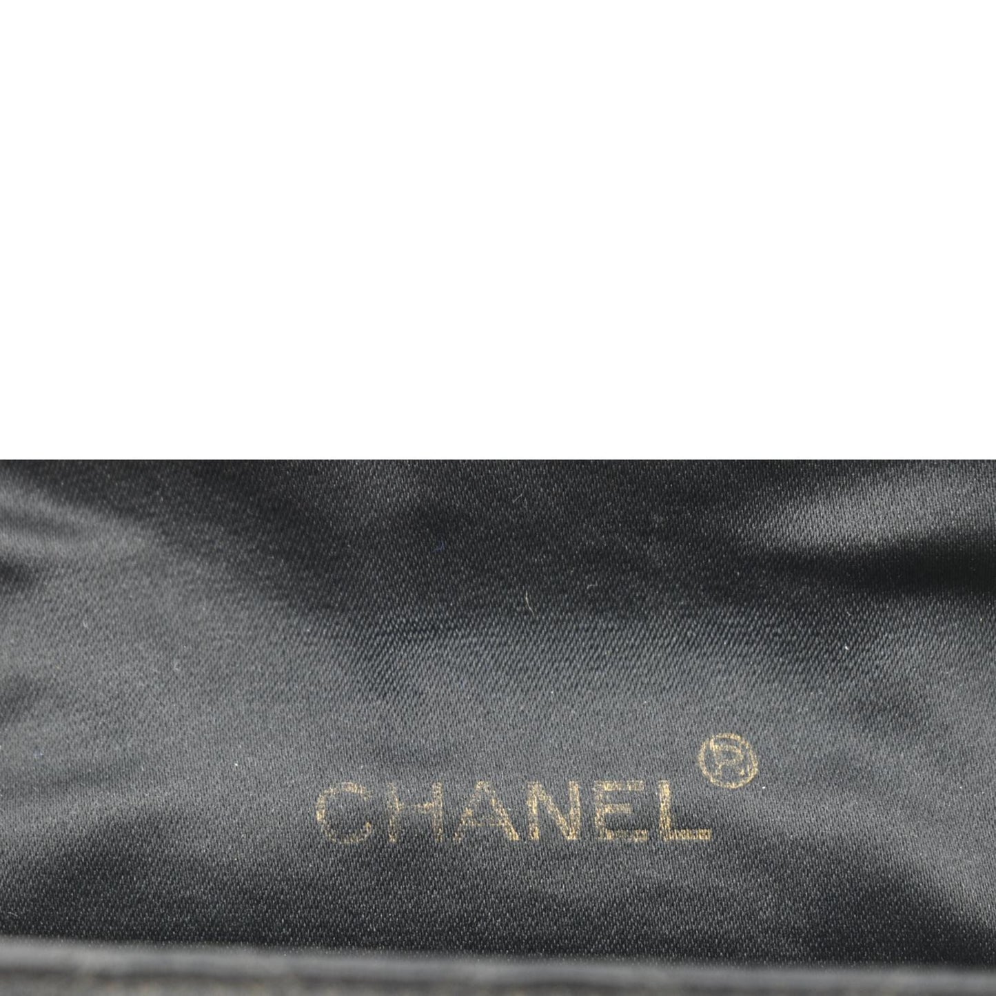 CHANEL Mini Flap Quilted Satin Crossbody Bag Black