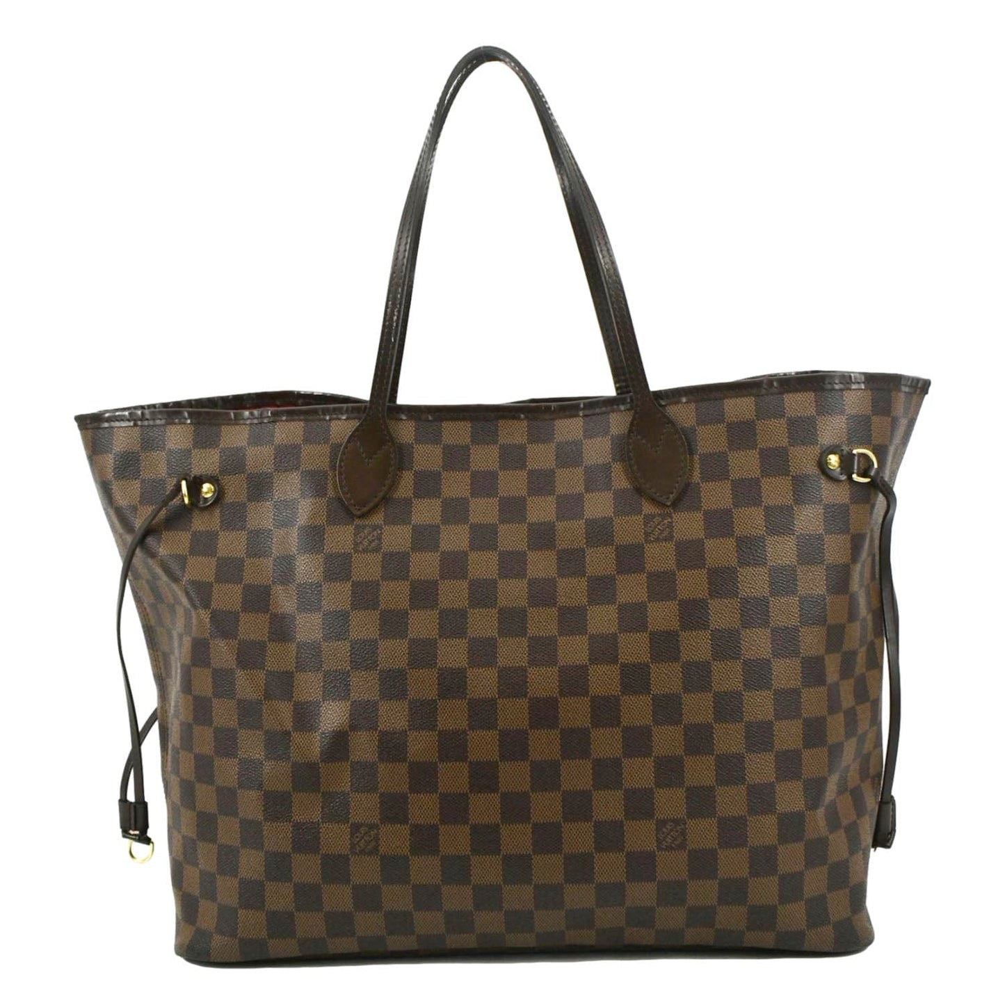 LOUIS VUITTON Neverfull GM Damier Ebene Tote Shoulder Bag Brown