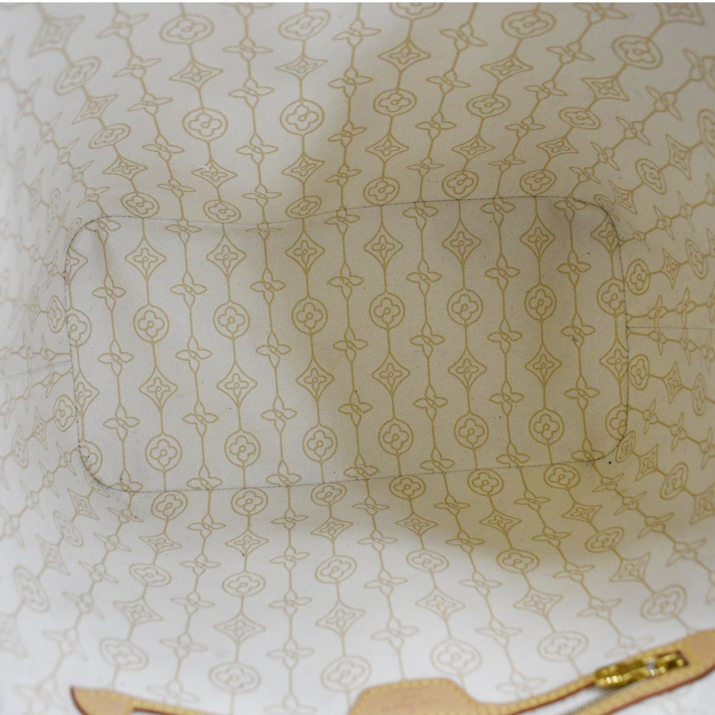 LOUIS VUITTON Neverfull Nautical MM Damier Azur Tote Shoulder Bag White