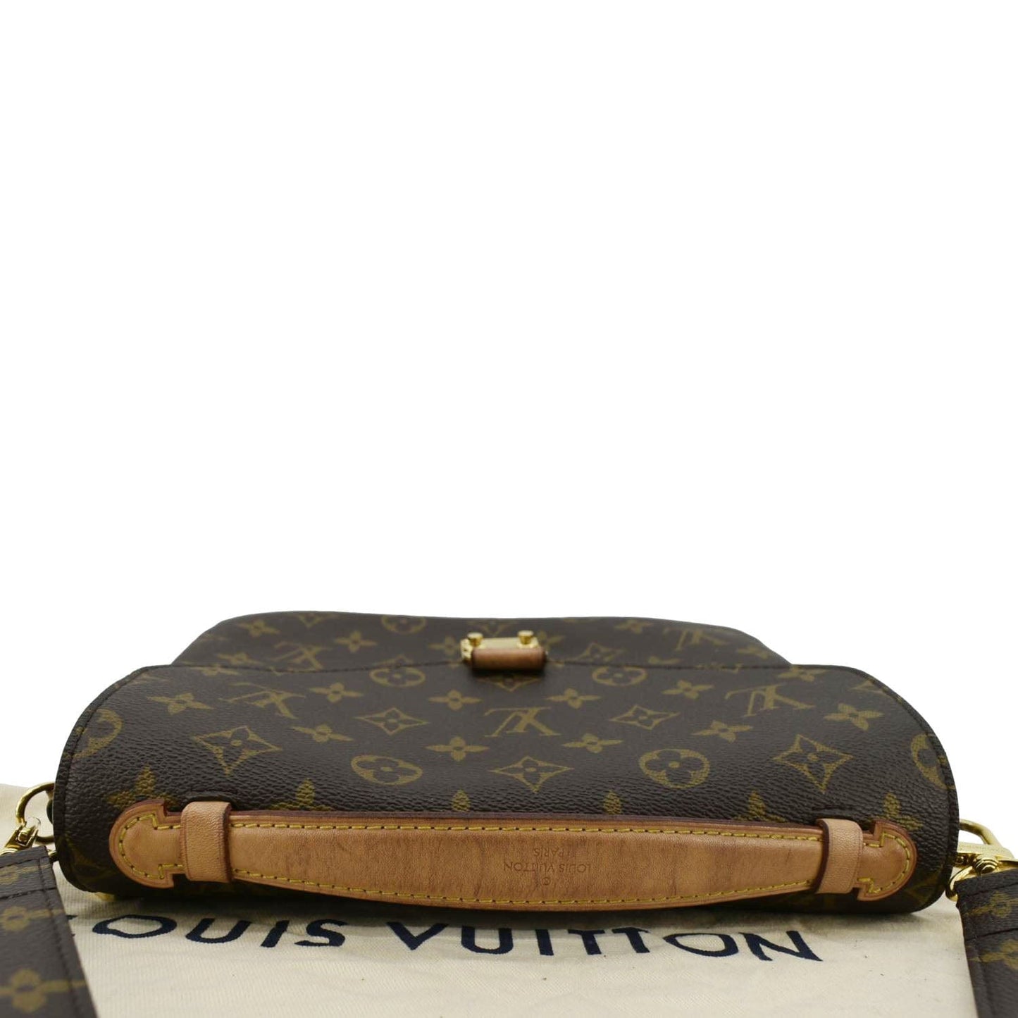 LOUIS VUITTON Metis Pochette Monogram Canvas Crossbody Bag Brown