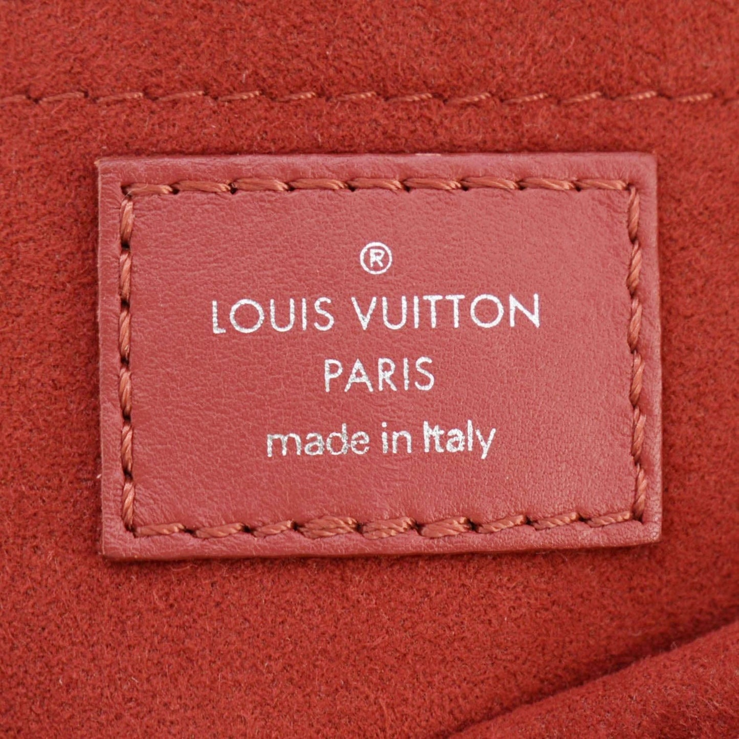 LOUIS VUITTON New Wave PM Leather Chain Crossbody Bag Red