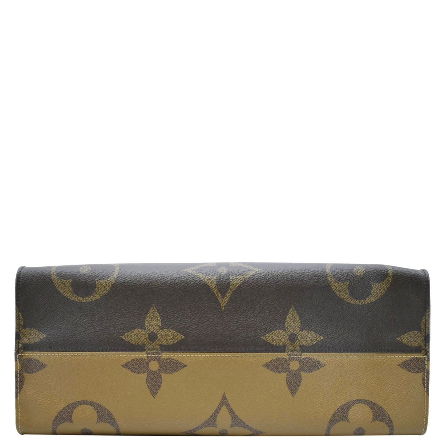 LOUIS VUITTON Onthego GM Giant Monogram Reverse Canvas Tote Bag Brown