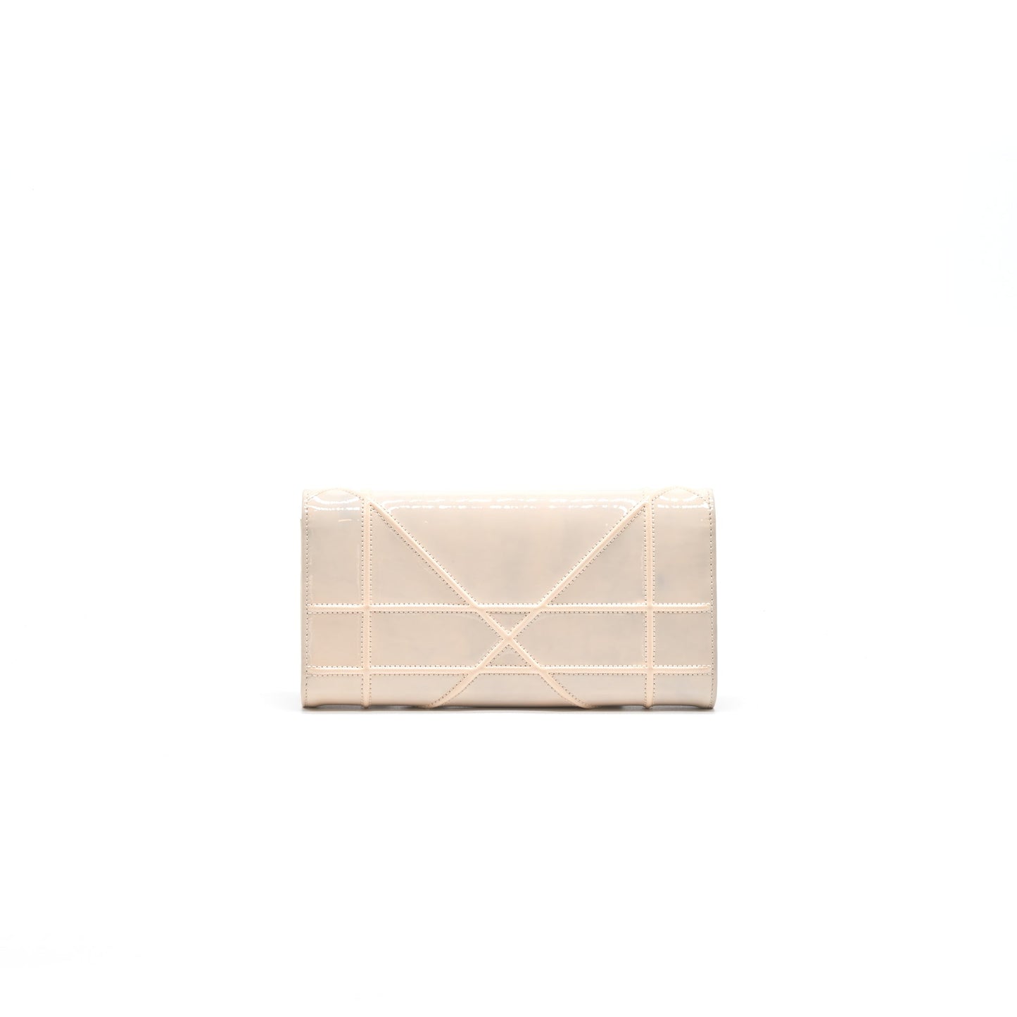 Dior diorama Wallet on Chain patent leather beige LGHW
