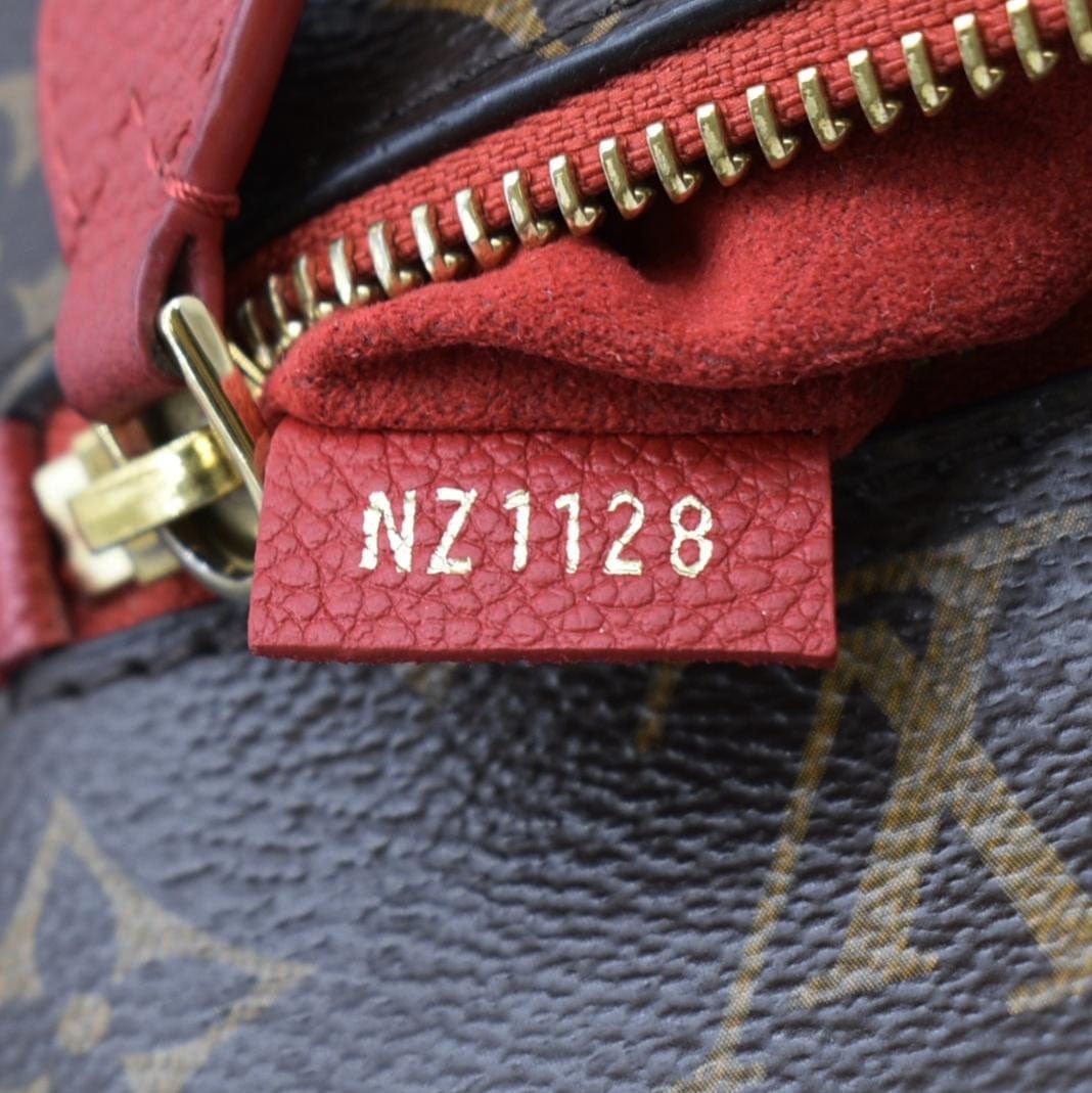 LOUIS VUITTON Popincourt Monogram Canvas Tote Bag Red