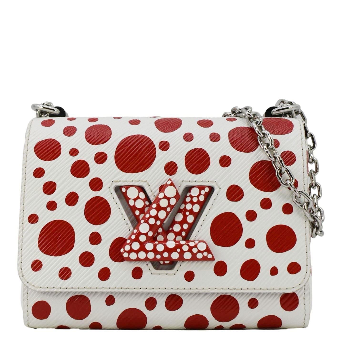 LOUIS VUITTON LV X YK Twist PM Infinity Dots Epi Leather Crossbody Bag Red