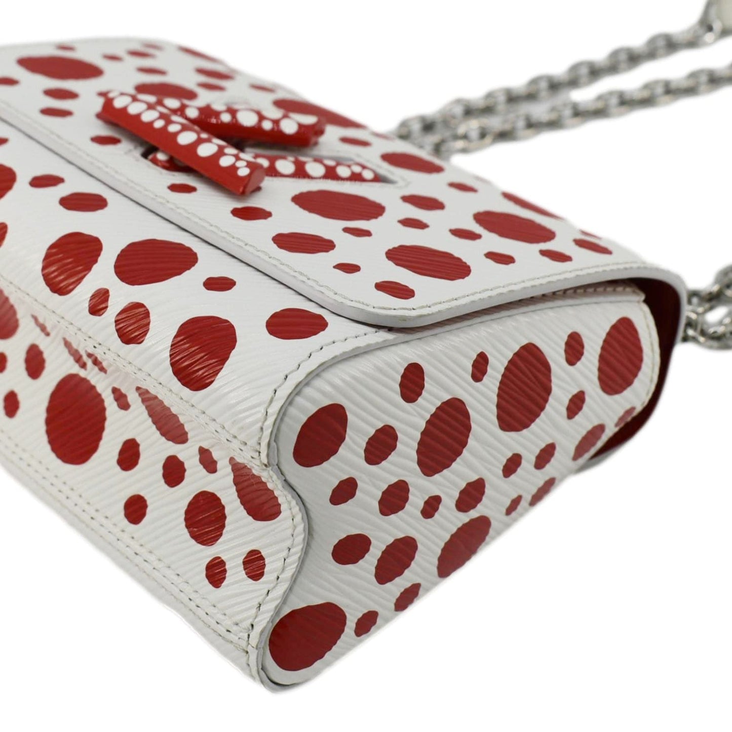 LOUIS VUITTON LV X YK Twist PM Infinity Dots Epi Leather Crossbody Bag Red