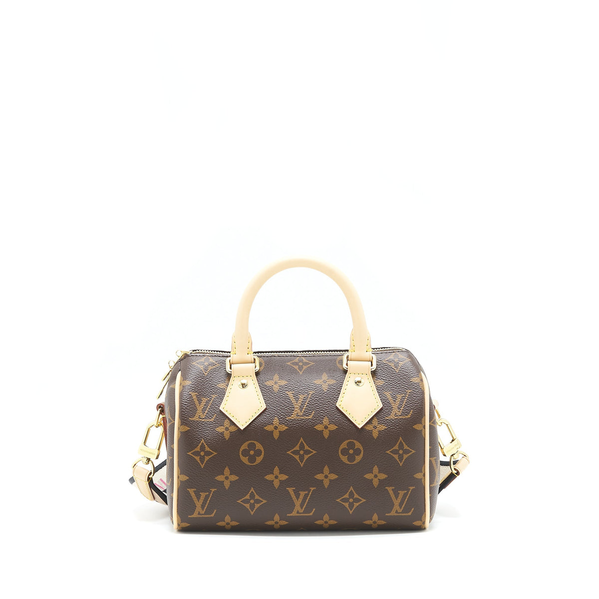Louis Vuitton speedy bandouliere 20 Monogram Canvas with multicolour strap