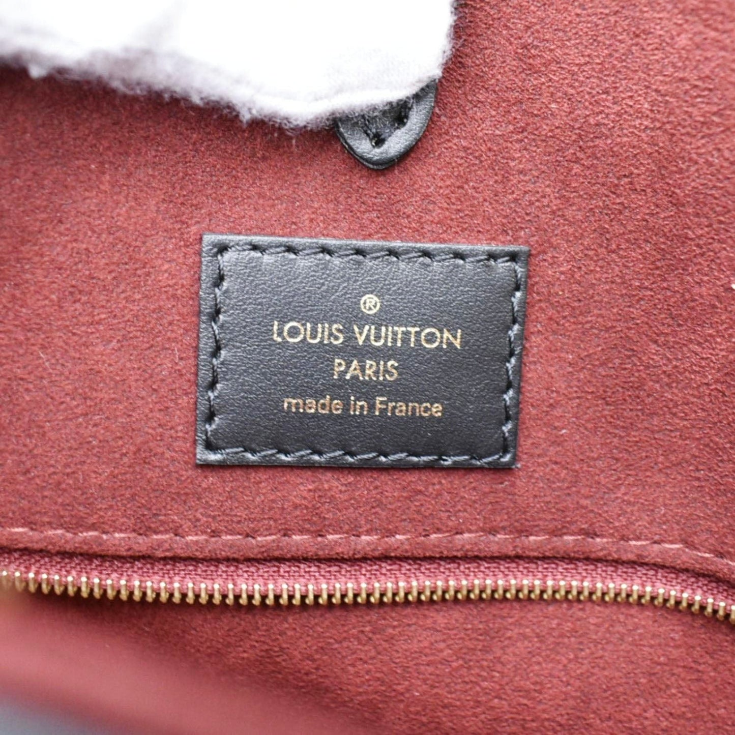 LOUIS VUITTON Onthego MM Giant Monogram Empreinte Leather Tote Bag Bicolor