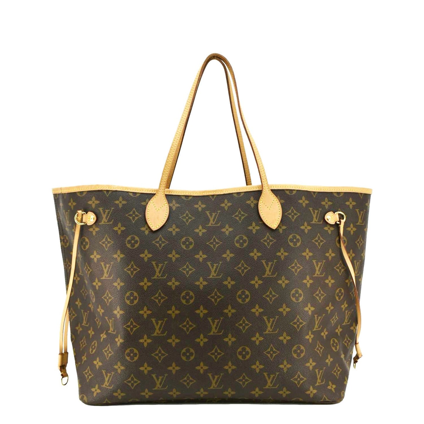 LOUIS VUITTON Neverfull GM Monogram Canvas Tote Shoulder Bag Brown