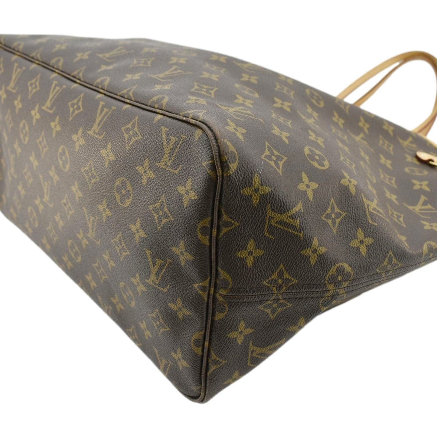 LOUIS VUITTON Neverfull GM Monogram Canvas Tote Shoulder Bag Brown
