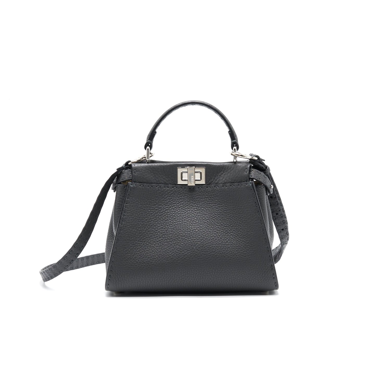 Fendi Peekaboo Iconic Mini Grey SHW