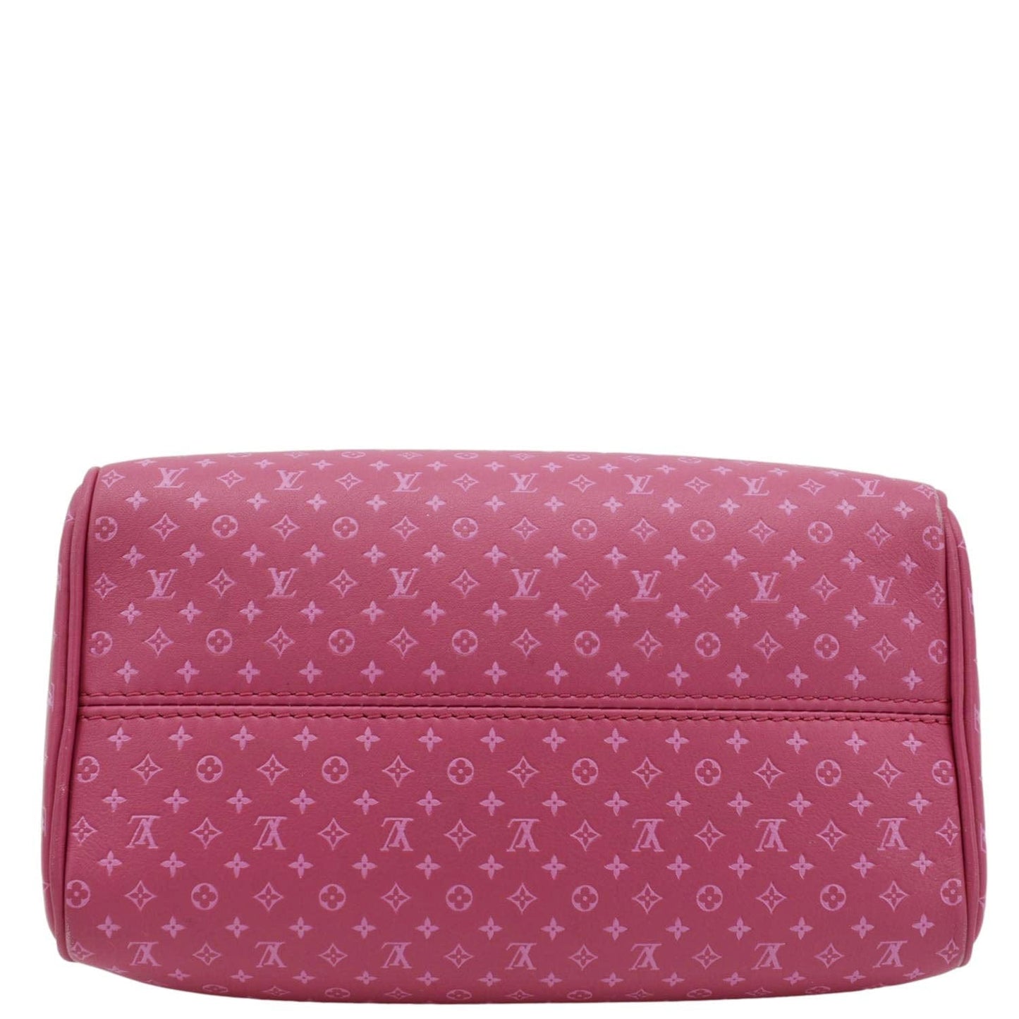 LOUIS VUITTON Speedy 20 Bandouliere Nanogram Leather Shoulder Bag Pink