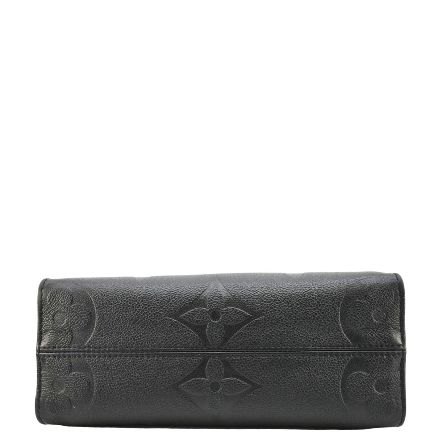 LOUIS VUITTON Onthego PM Monogram Empreinte Leather Tote Shoulder Bag Black