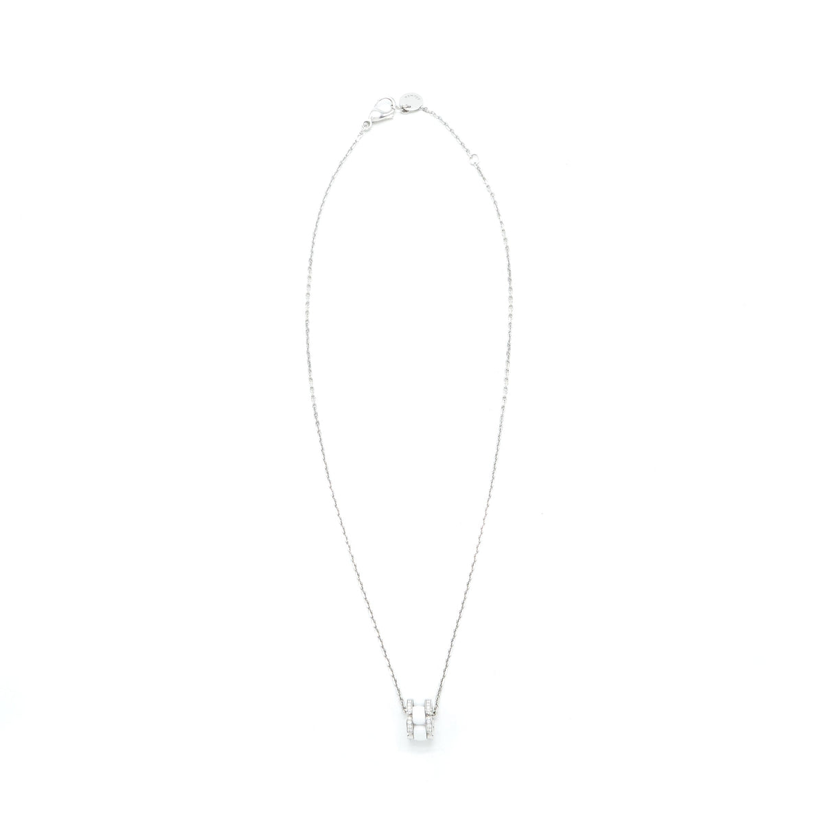 Chanel Ultra Necklace 18K white Gold, Dimond, white Ceramic