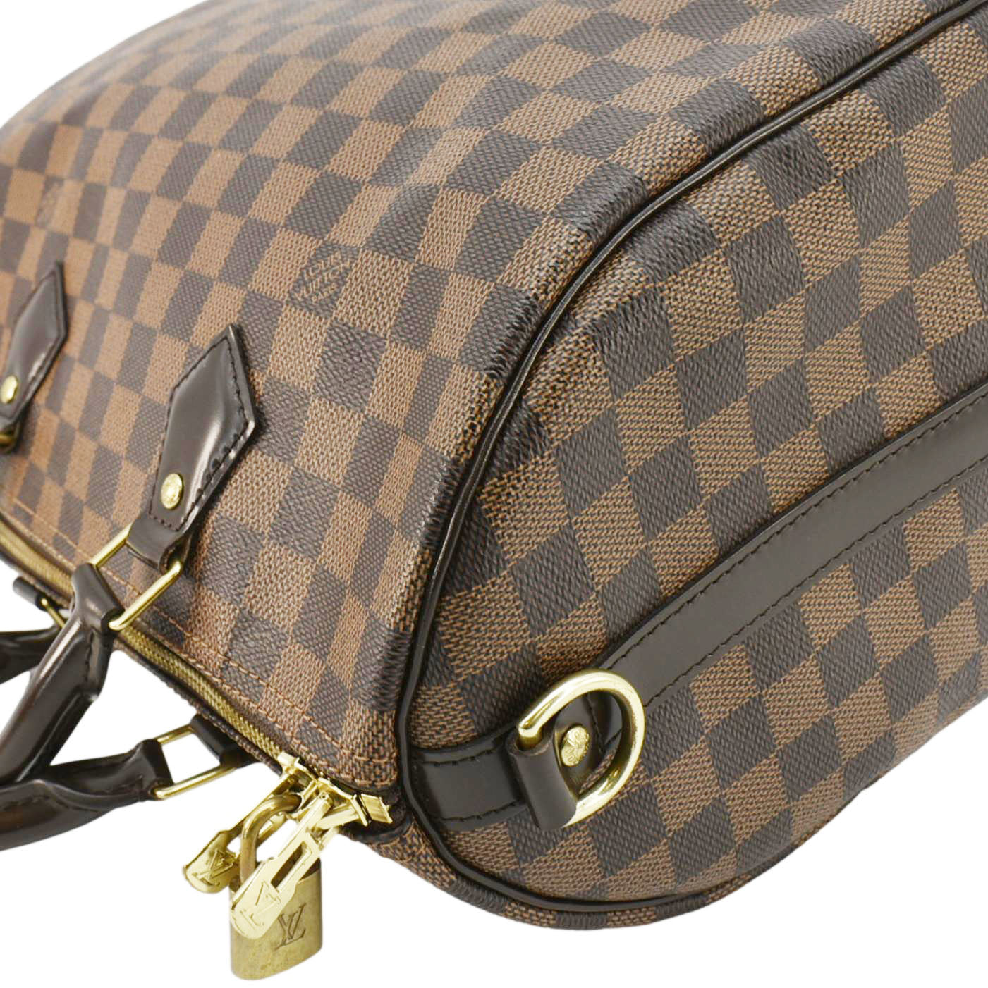 LOUIS VUITTON Speedy 30 Bandouliere Damier Ebene Shoulder Bag Brown