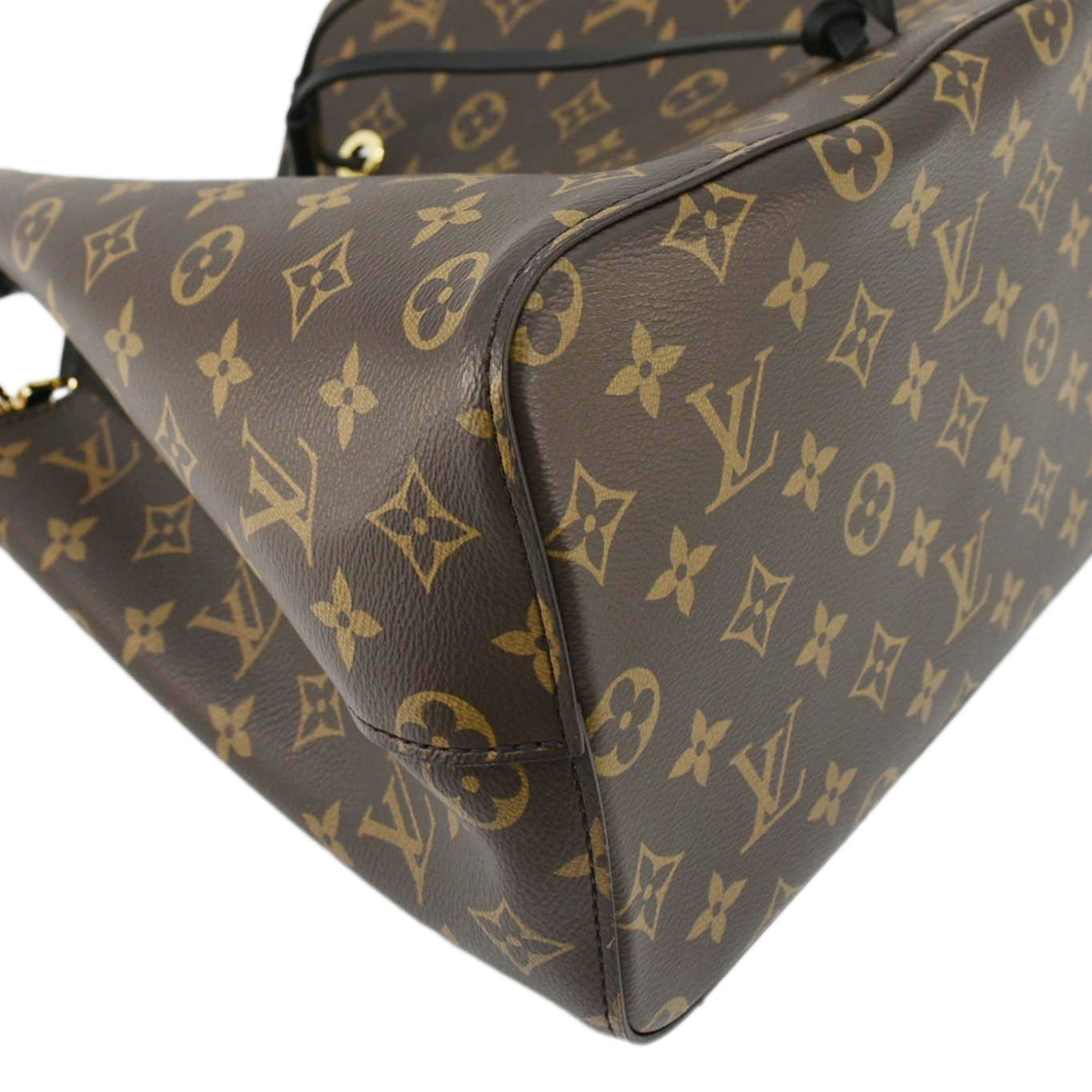 LOUIS VUITTON Neonoe MM Monogram Canvas Shoulder Bag Black