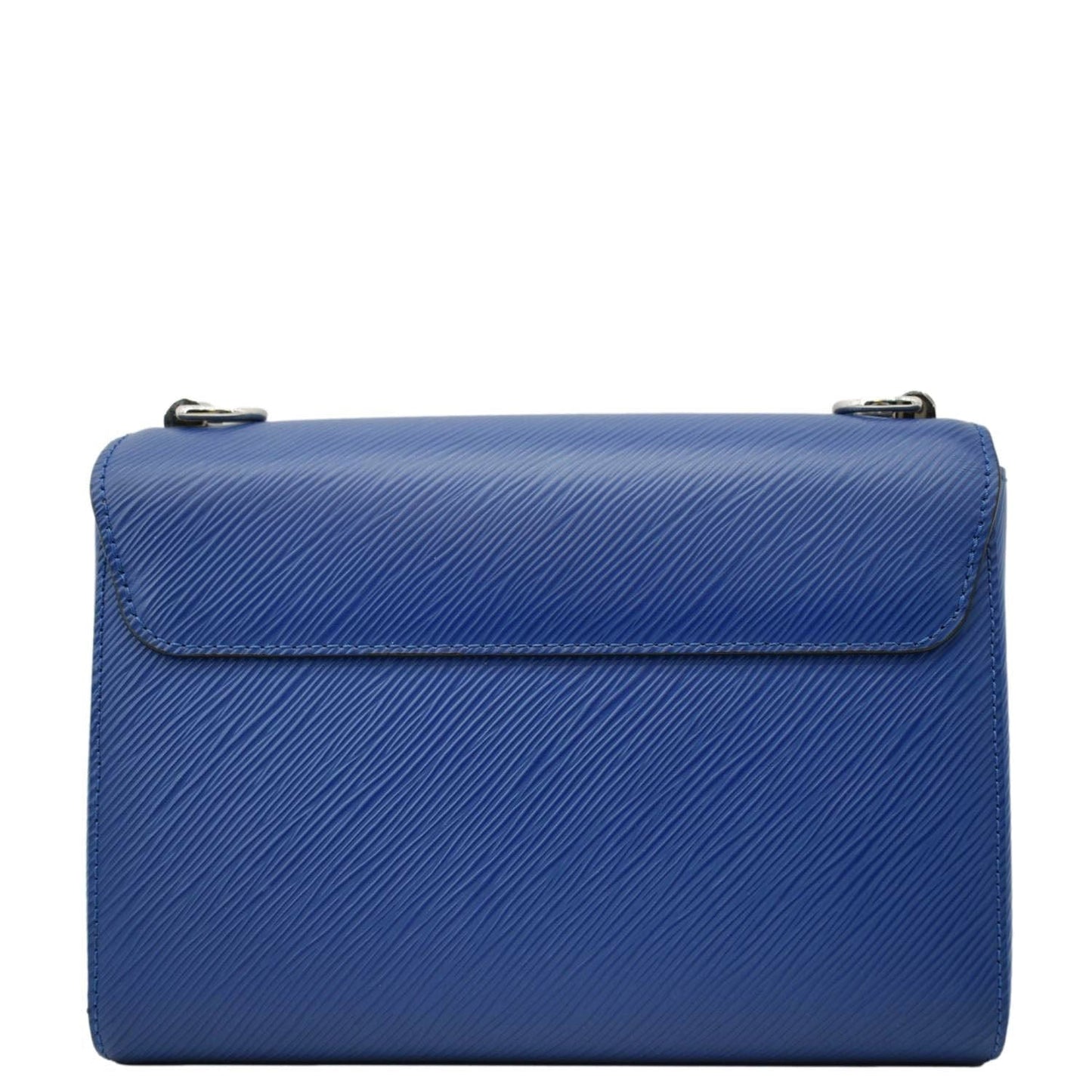 LOUIS VUITTON Twist MM Braided Handle Epi Leather Shoulder Bag Blue