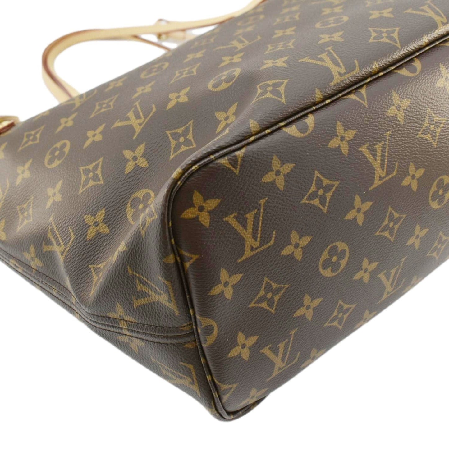 LOUIS VUITTON Neverfull MM Monogram Canvas Tote Bag Fuschia