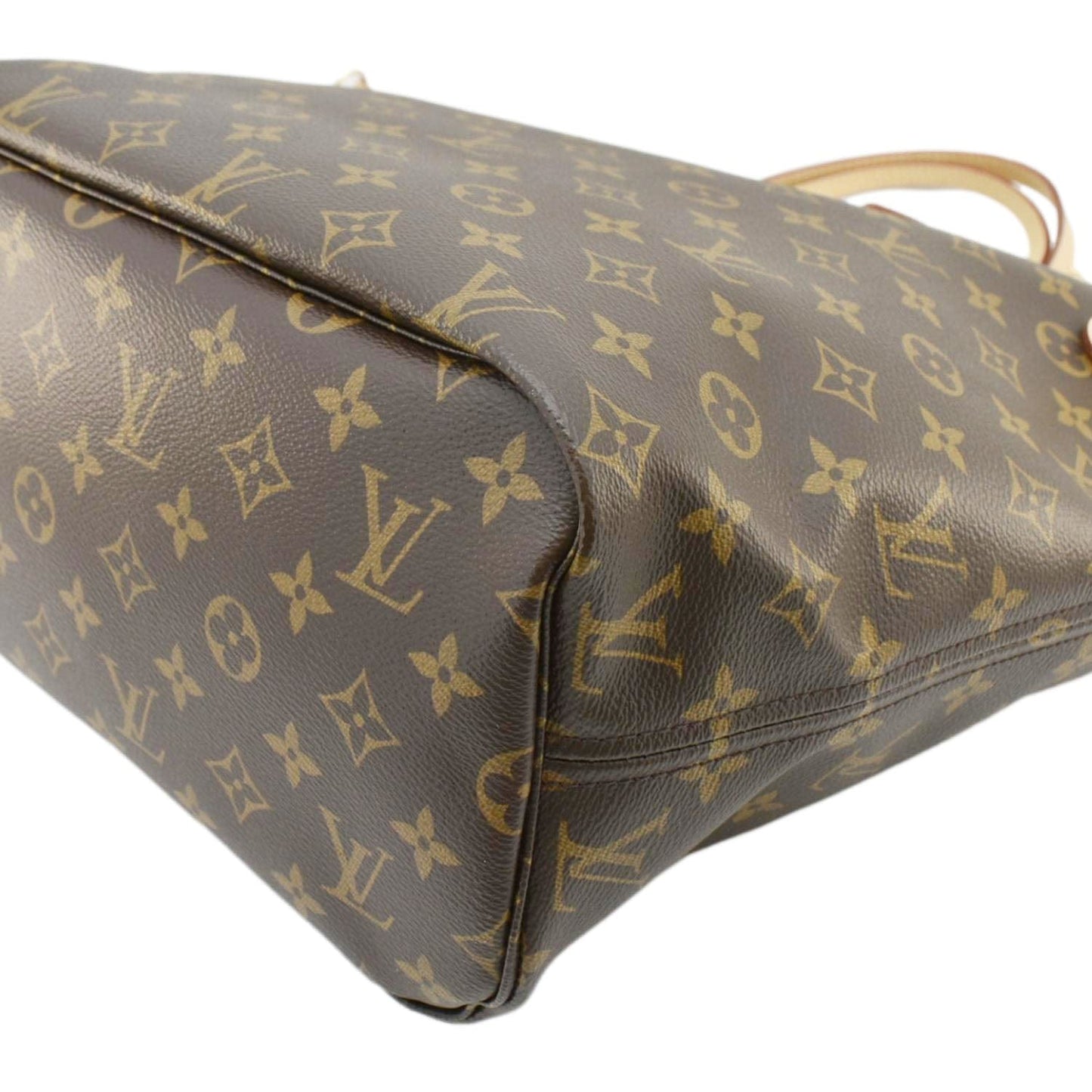 LOUIS VUITTON Neverfull MM Monogram Canvas Tote Bag Fuschia