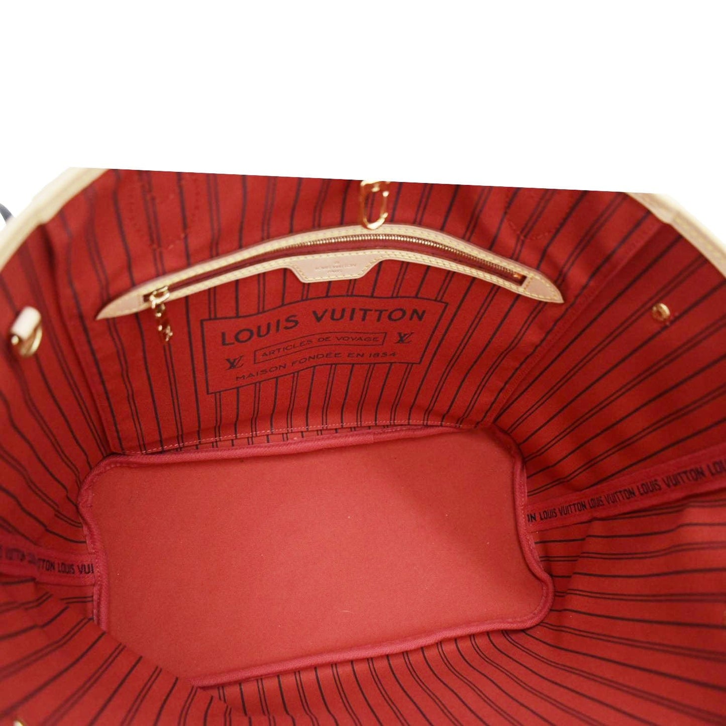 LOUIS VUITTON Neverfull MM Monogram Canvas Tote Bag Fuschia