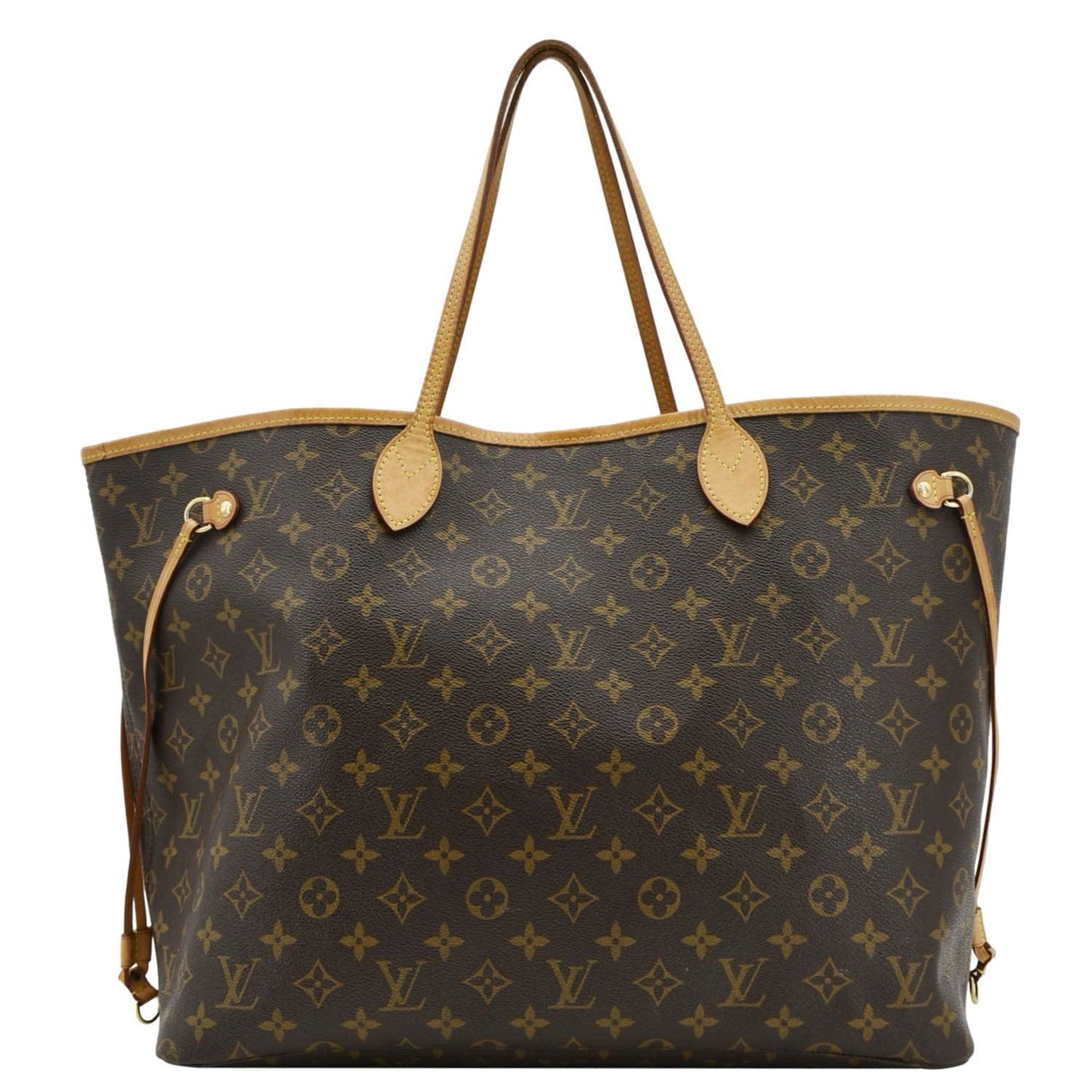 LOUIS VUITTON Neverfull GM Monogram Canvas Shoulder Bag Fuchsia