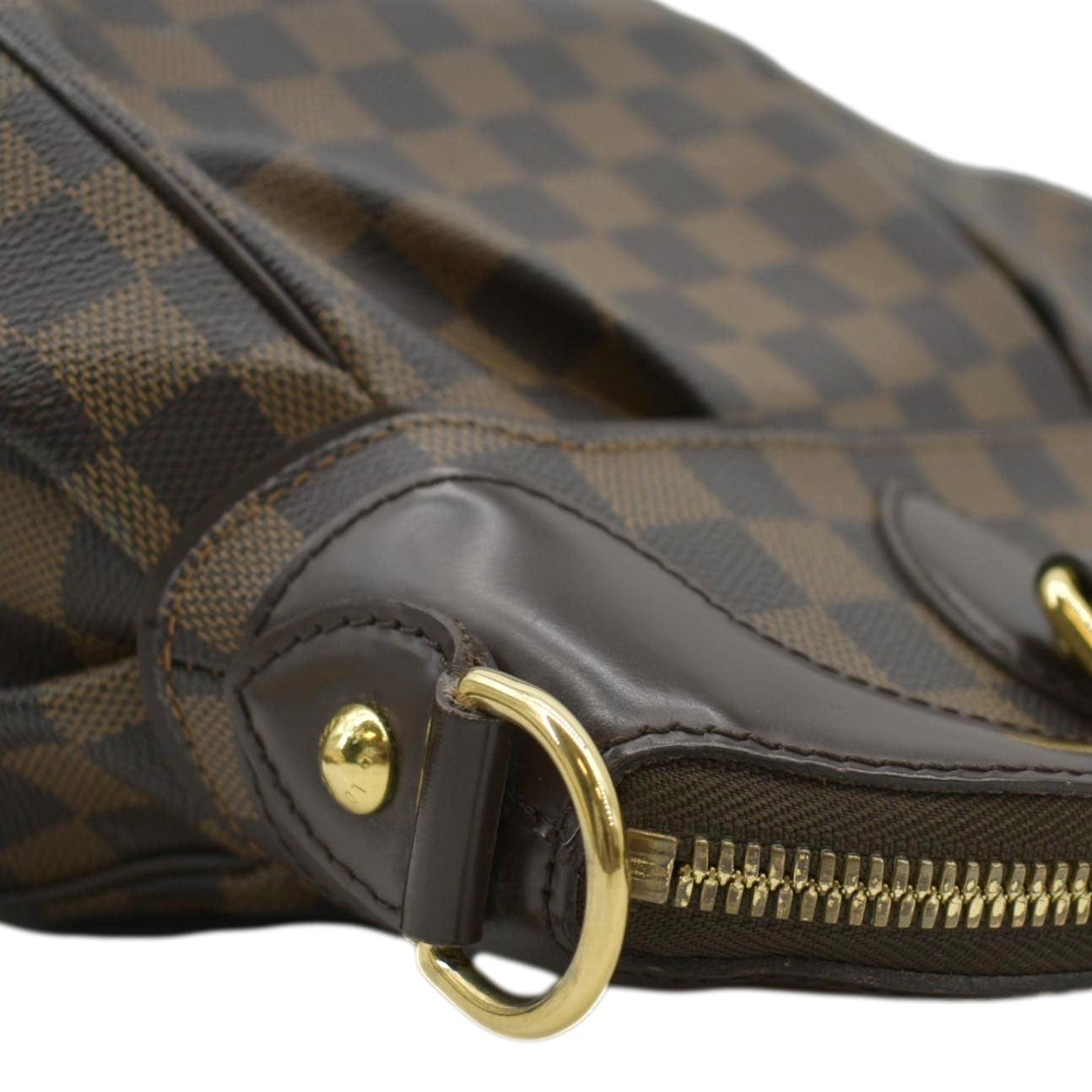 LOUIS VUITTON Trevi PM Damier Ebene Satchel Shoulder Bag Brown