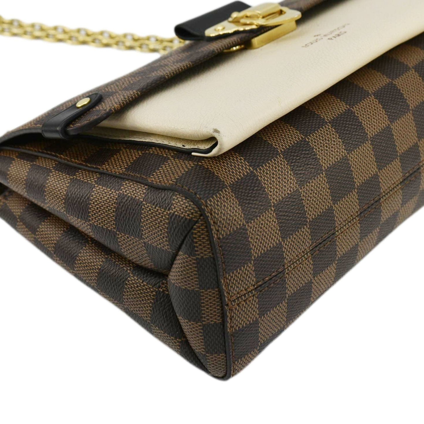 LOUIS VUITTON Vavin PM Damier Ebene Crossbody Bag Cream