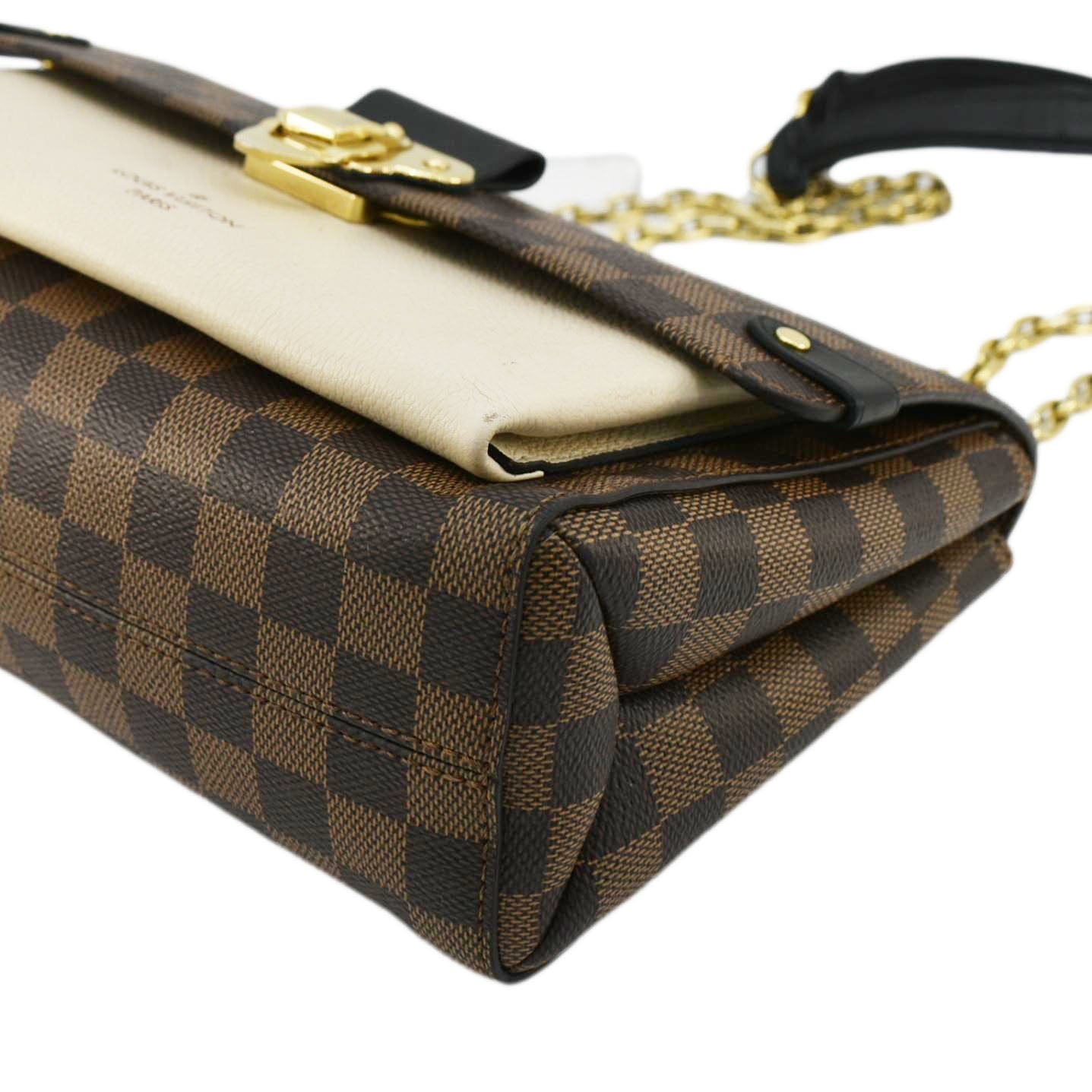 LOUIS VUITTON Vavin PM Damier Ebene Crossbody Bag Cream