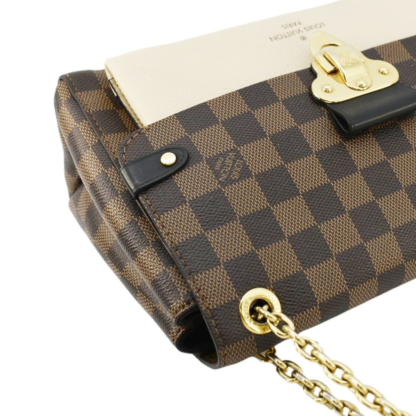 LOUIS VUITTON Vavin PM Damier Ebene Crossbody Bag Cream