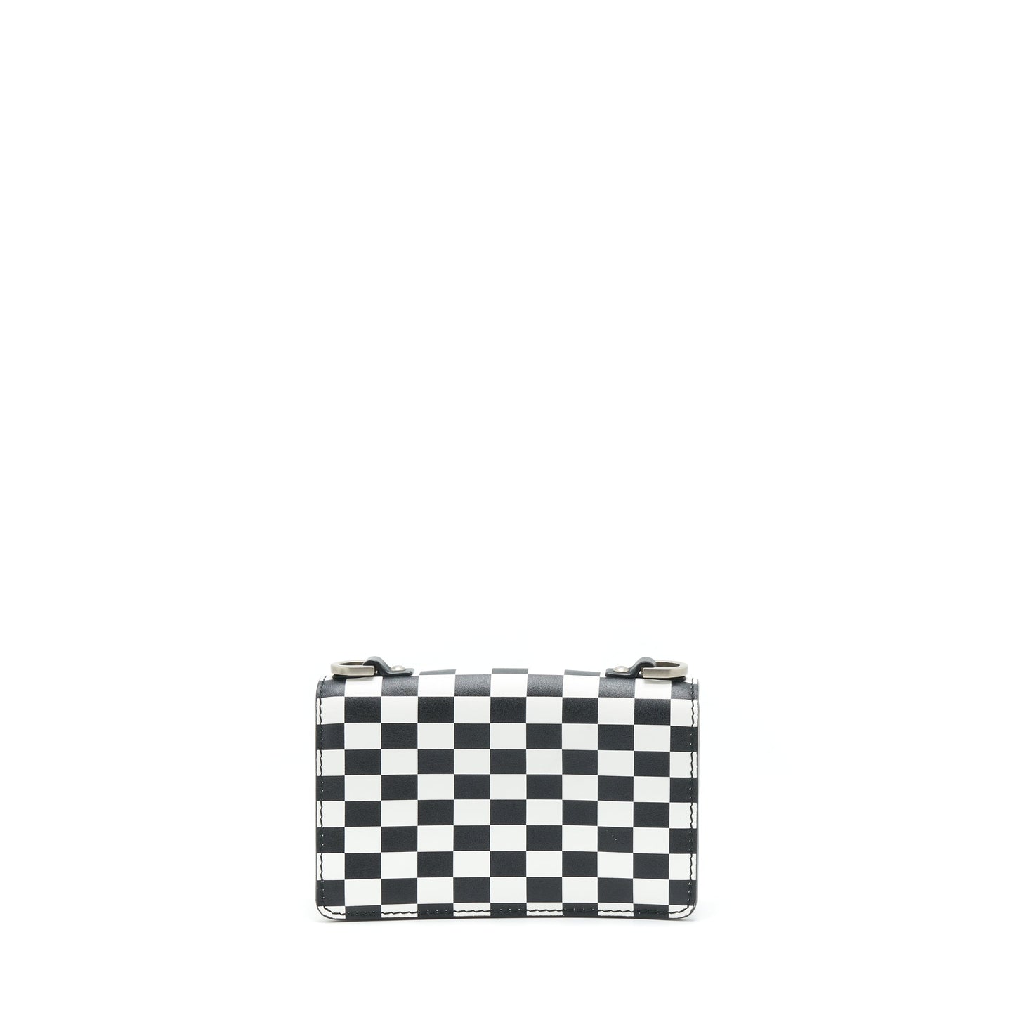 Dior Mini J’adior Flap Bag Black/ White With Wide Shoulder Strap SHW