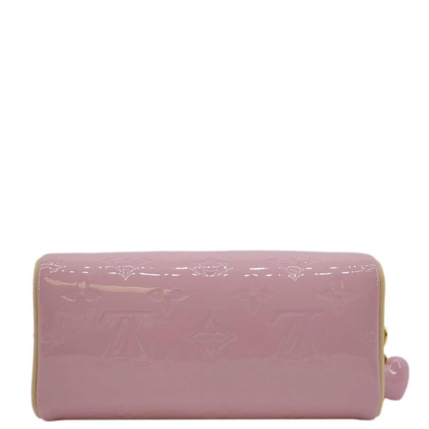LOUIS VUITTON Nano Speedy Monogram Vernis Crossbody Bag Light Mochi Pink