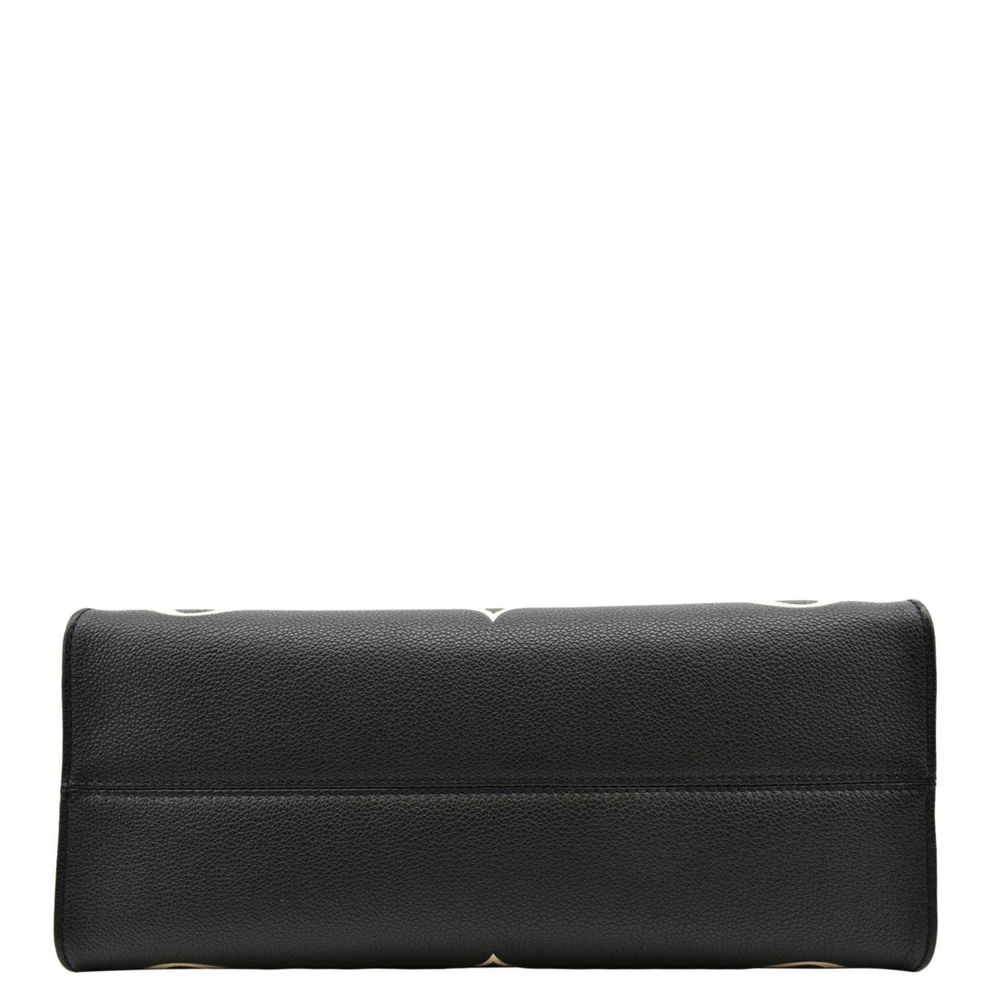 LOUIS VUITTON Onthego MM Giant Bicolor Monogram Empreinte Leather Tote Shoulder Bag Black