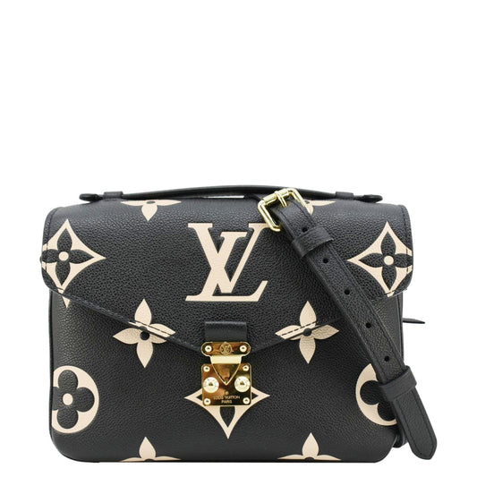 LOUIS VUITTON Metis Pochette Empreinte Leather Crossbody Bag Bicolor