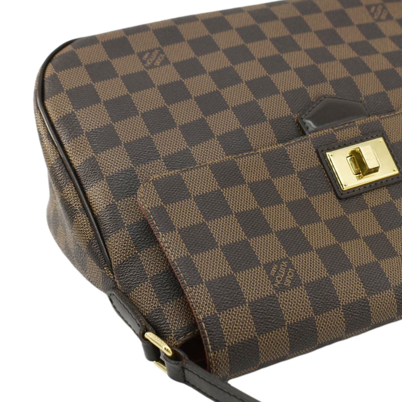 LOUIS VUITTON Besace Rosebery Damier Ebene Crossbody Bag Brown