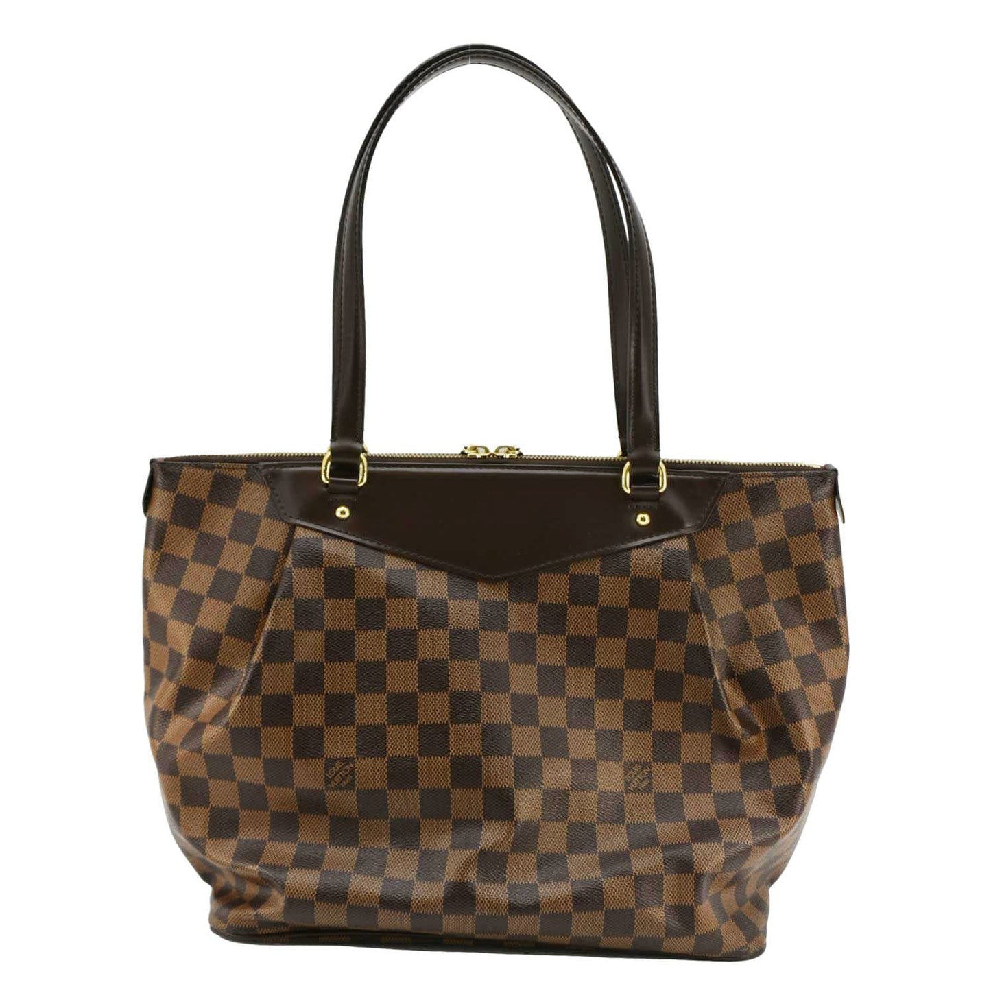 LOUIS VUITTON Westminster GM Damier Ebene Tote Shoulder Bag Brown