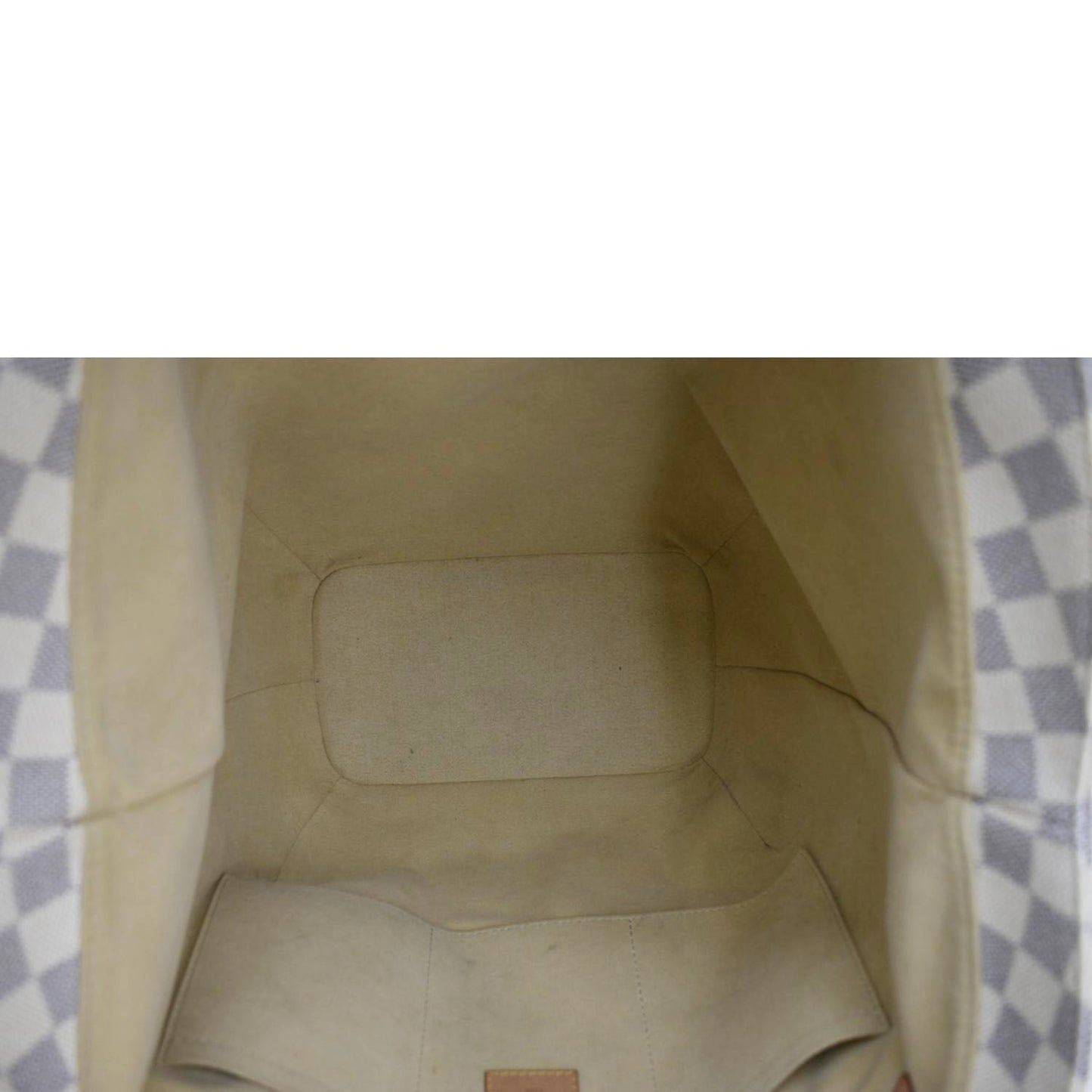 LOUIS VUITTON Salina PM Damier Azur Shoulder Bag White