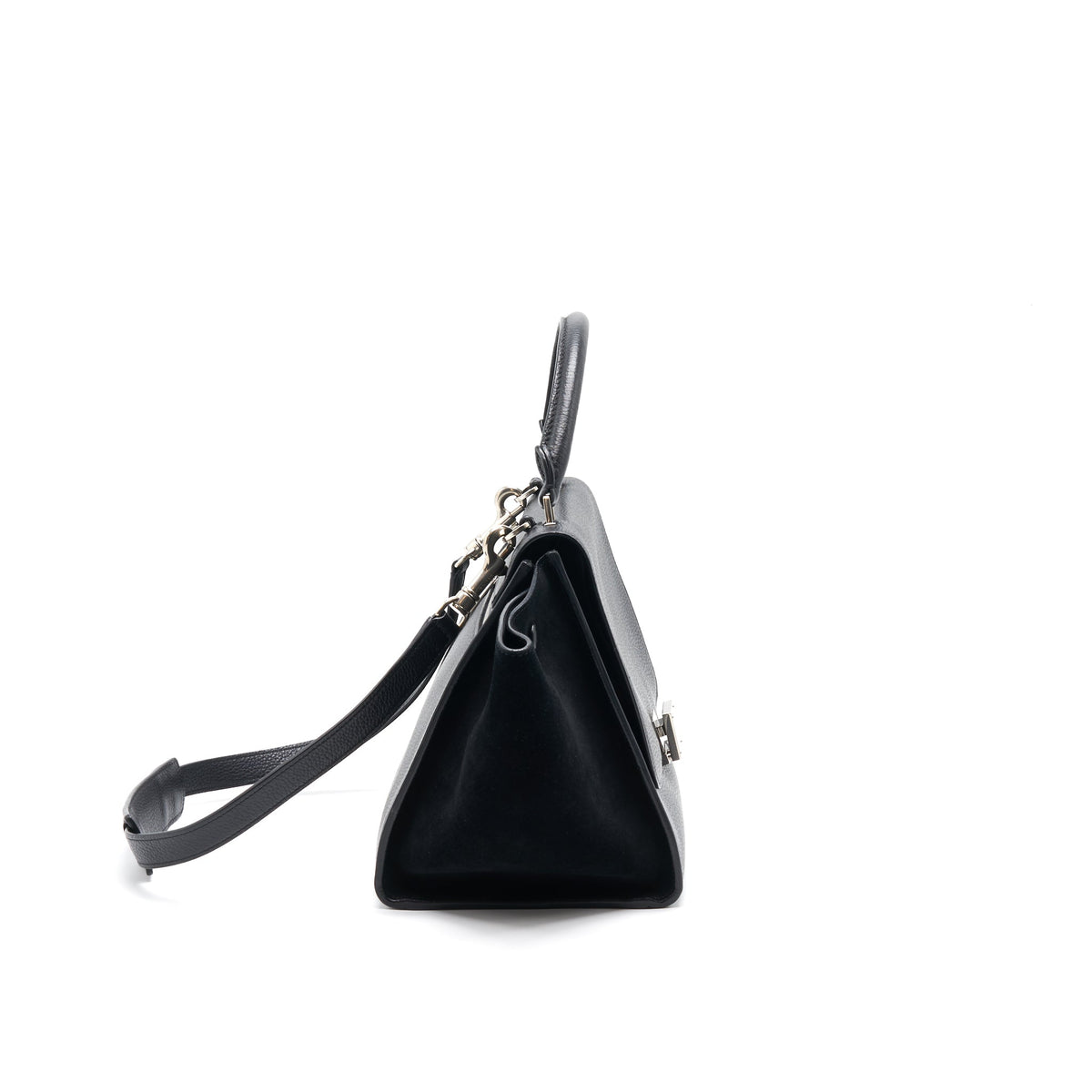 Celine Trapeze Small Bag Black SHW