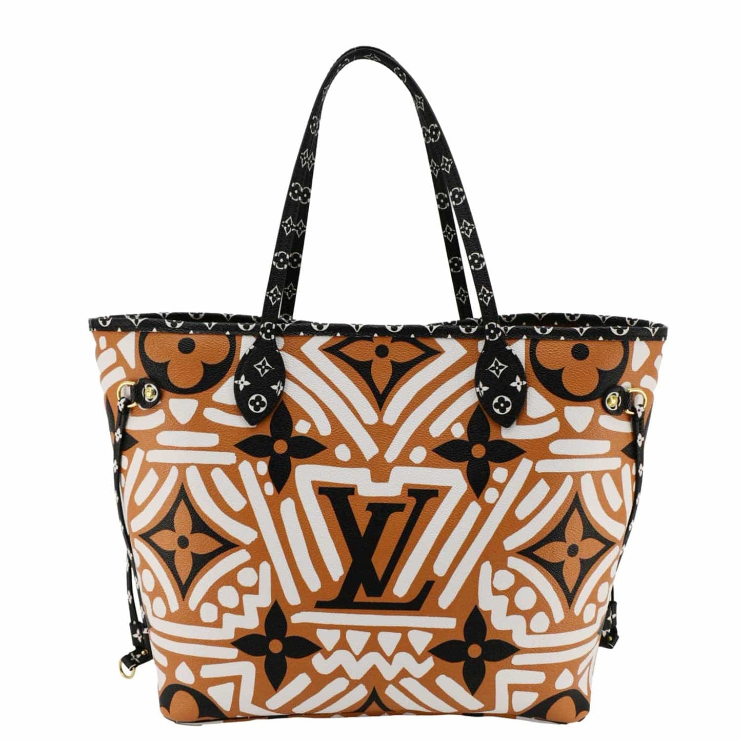 LOUIS VUITTON Neverfull Crafty Monogram Gaint Canvas Tote Bag Caramel