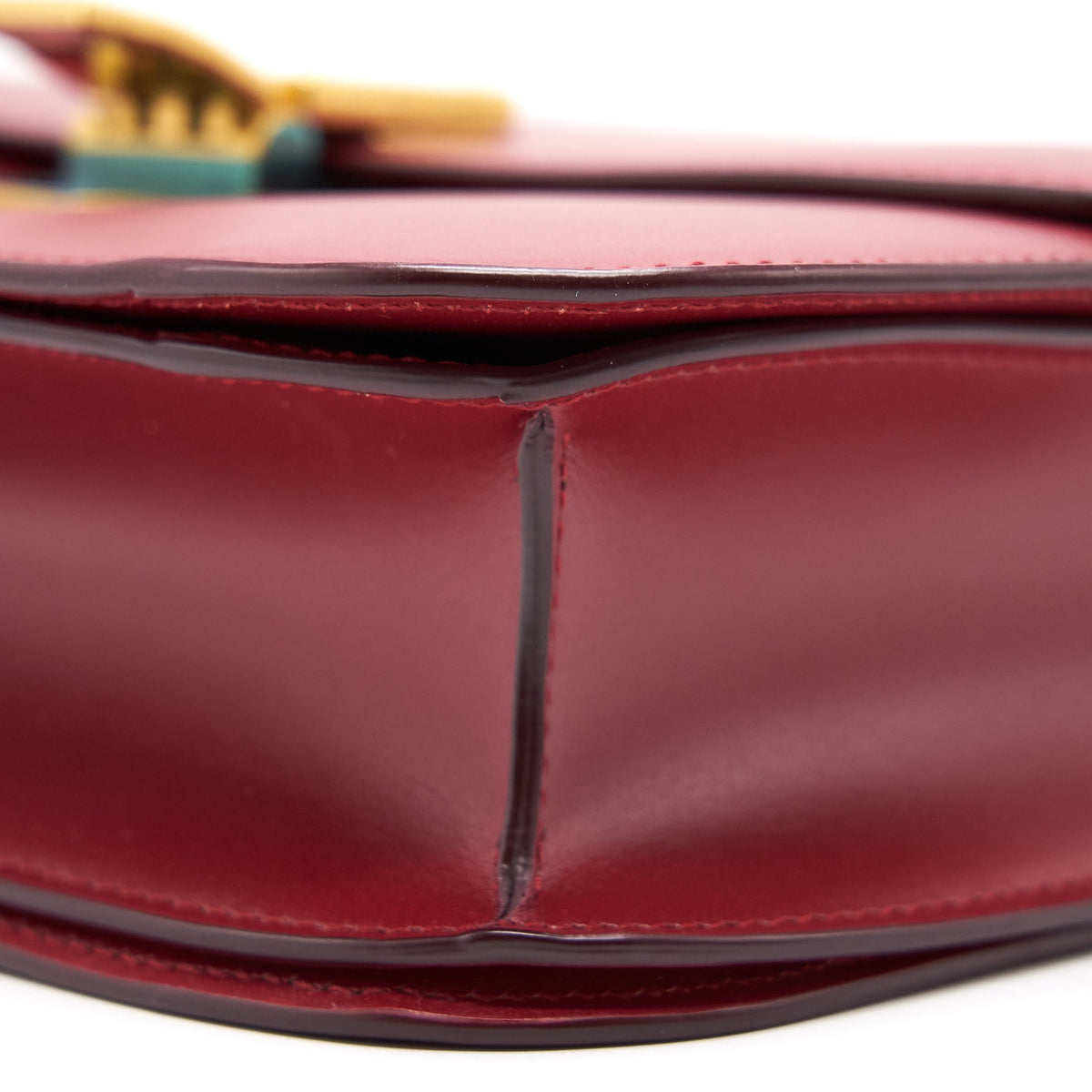CELINE Medium Classic Box Calfskin Bag Red