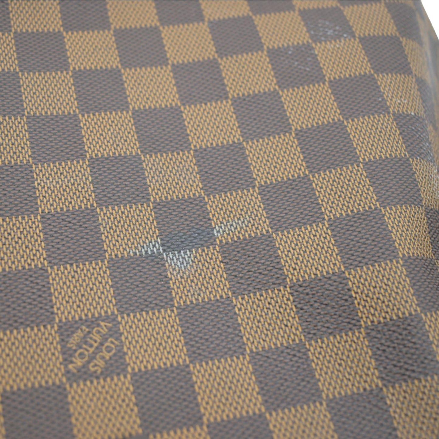 LOUIS VUITTON Neverfull GM Damier Ebene Tote Shoulder Bag Brown