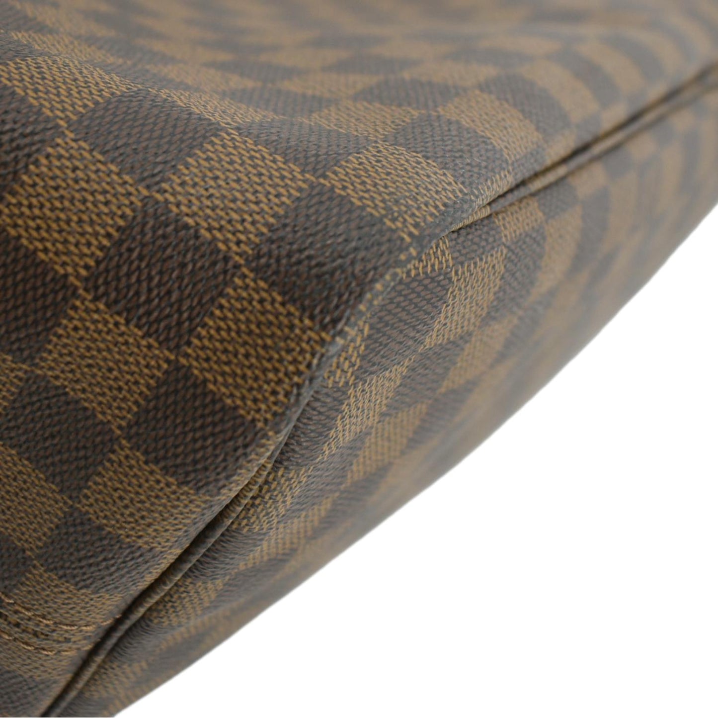LOUIS VUITTON Neverfull GM Damier Ebene Tote Shoulder Bag Brown
