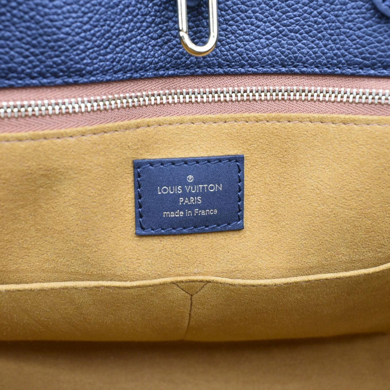 LOUIS VUITTON Onthego GM Monogram Empreinte Leather Tote Bag Black