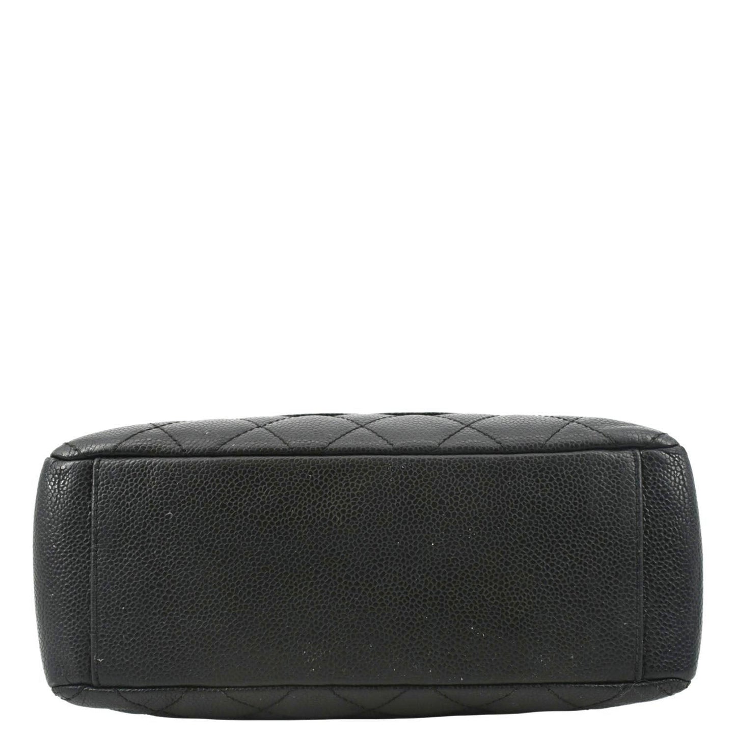 CHANEL PST Caviar Leather Quilted Shopping Tote Bag Black