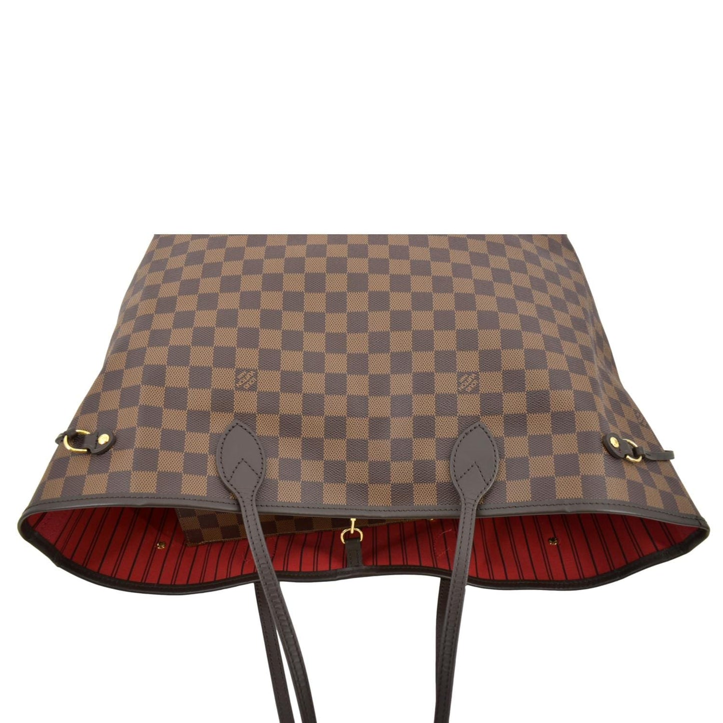 LOUIS VUITTON Neverfull GM Damier Ebene Tote Shoulder Bag Brown