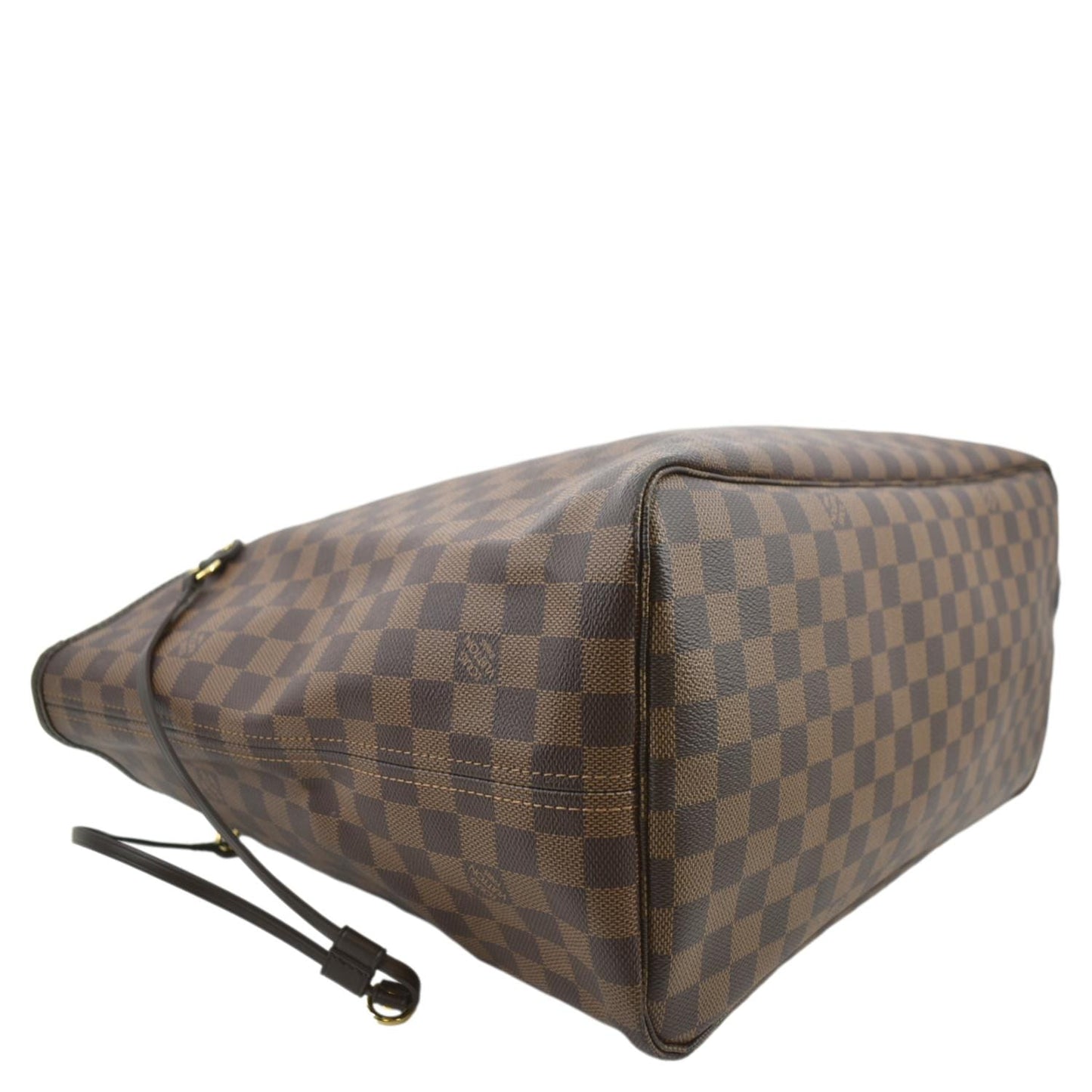 LOUIS VUITTON Neverfull GM Damier Ebene Tote Shoulder Bag Brown